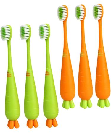 Minkissy Pet Toothbrush 30 Pcs - Carrot Soft Bristle Toothbrushes for Children - Gentle Cleaning Essentials - Buy Online on GoSupps.com
