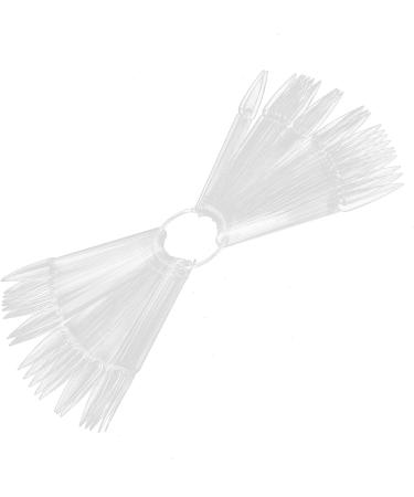 Nail Art Sticks 50 Pieces Nail Display Sticks for Professional Nail Salon (Transparent) - Buy Online on GoSupps.com