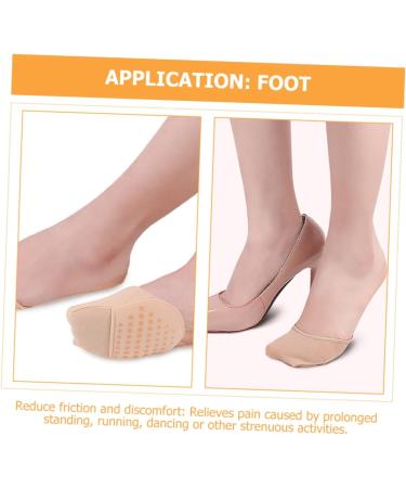 NOLITOY Women's Forefoot Socks & Pumps - Cushioned Half Foot Pads for High Heels & Heeled Boots - Buy Online on GoSupps.com