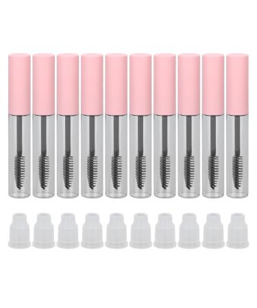 10pcs 10ml Eyelash Growth Liquid Empty Tube Glue Bottle Reusable Mascara Bottle Diy Cosmetic Empty Bottle Pink Compact for Travel Beauty