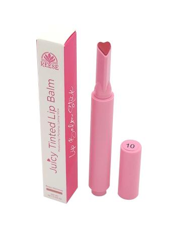 Hydrating Lip Balm - Reese Tinted Lip Balm - Plumping Vegan Gloss with Lasting Shine - Moisturizing Creamy and Long-Lasting for Lip Care Lovers - Rosy Glimmer - Buy Online on GoSupps.com