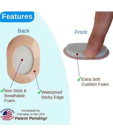 Chiroplax Bunion Cushions - 48 Count Pack for Hallux Valgus & Tailor's Bunionette Relief - Buy Online on GoSupps.com