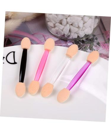 Mikinona 50pcs Two-color Eyeshadow Brush Eye Makeup Brush Drawstring Cosmetic Bag Concealer Latex Head White - Buy Online on GoSupps.com