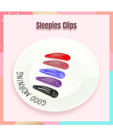 6Pcs 5CM Burgundy Snap Hair Clips - School Colours Hair Accessories for Girls & Women - Buy Online on GoSupps.com