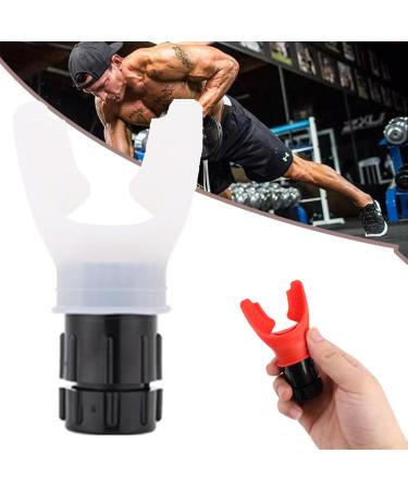 Kzancn Hexeasy Breath Booster HexEasy Hex Easy Breath Booster Lung Trainer Portable Breathing Trainer for Men and Women To Improve Your Stamina & Endurance Adjustable Resistance (White)