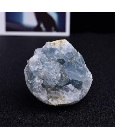 Room Decoration Natural Crystals and Stones Natural Beautiful Madagascar Celestite Crystal Raw Cluster Sky Blue Geode Rough Specimen for Decoration (Size : 80-100g) - Buy Online on GoSupps.com