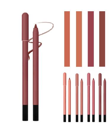 AONAT professional make-up-lip liners soft lipliner waterproof long-lasting lip contour pencil matt finish kiss and color right as well as wiped (matt brown) 07