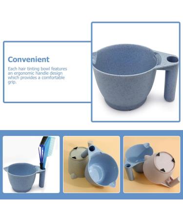 2 pi ces Bol de Teinture pour Cheveux PP avec Poign e Ergonomique Bol M langeur R utilisable pour Salon de Coiffure et Usage Professionnel Accessoire cologique pour Coloration et - Buy Online on GoSupps.com