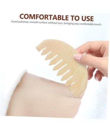 Stewart Jade Comb - Scalp Massage Gua Sha Hair Tool | Wooden Body Massage Comb | Creative & Simple Massage Device for Relaxation - Buy Online on GoSupps.com