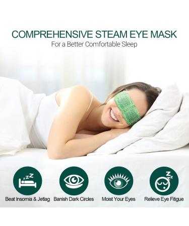 16-Pack Disposable Steam Eye Masks for Dry Eyes - SPA Warm Relief for Eye Fatigue and Puffy Eyes - Moist Heating Compress Pads for Sleeping - Unscented - Buy Online on GoSupps.com