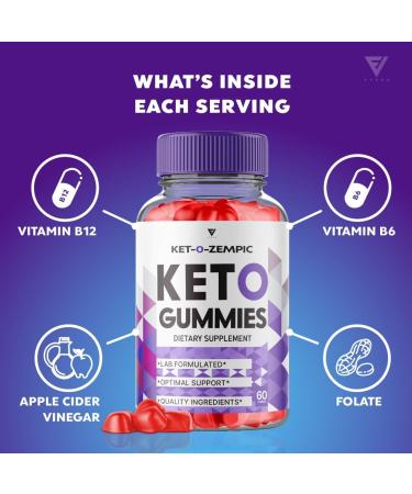 2 Pack Keto-O-Zempic Gummies - Advanced Shark Tank Weight Loss Supplement with ACV & Beetroot - 120 Gummies - Buy Online on GoSupps.com