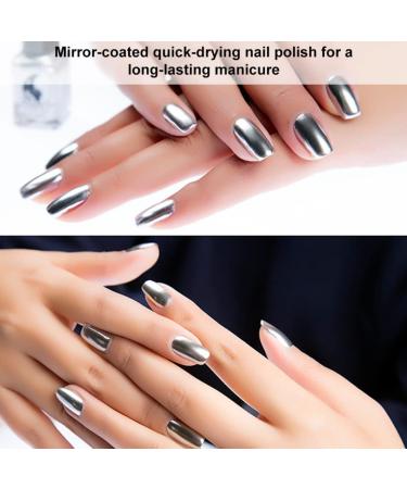 Mirror Nail Polish Mirror Nail Polish Long Lasting Metallic Nail Varnish 6ml Quick Drying Gel Polish - Buy Online on GoSupps.com