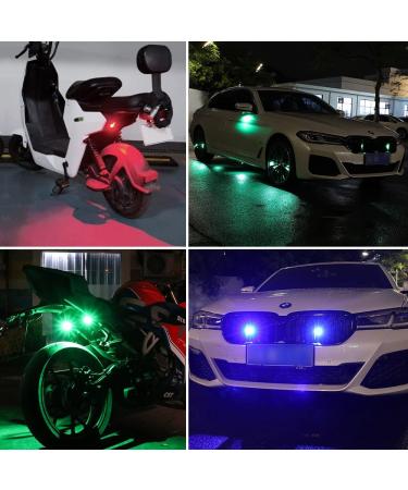 LECART 6 Pcs Rechargeable LED Aircraft Strobe Lights | 7 Colors Anti Collision Light for Motorcycle, Car, E-Bike, Drone, RC Boat, Bicycle - Buy Online on GoSupps.com