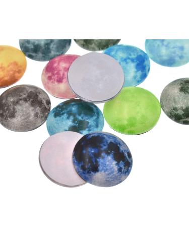 20Pcs 25mm Glow in The Dark Glass Moon Cabochons for DIY Necklace Bracelet Making - Buy Online on GoSupps.com