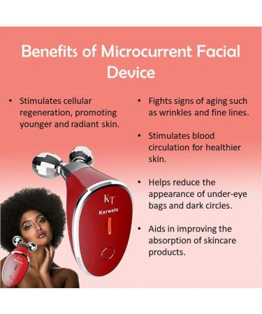 Microcurrent Facial Device & Gua Sha Roller - Anti-Aging Skin Care & Face Lift Tools for Radiant Skin - Buy Online on GoSupps.com