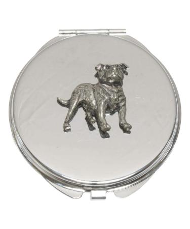 Staffy Compact Mirror Handbag Gift With Free Engraving 346