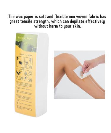 Wax Roll-On Depilatory Set - Cactus Wax Heater & 100 Wax Paper Strips for Smooth Body Hair Removal - International Shipping Available - Buy Online on GoSupps.com