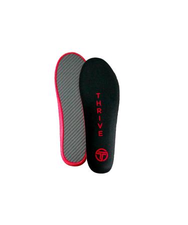 Thrive Orthopedics Carbon FLX Performance Insoles  Lightweight Semi-Rigid Insoles for Additional Support  Foot Pain  Arthritis & Hallux Rigidus Relief   Pair (US W13-13.5/M12-12.5) US W13-13.5/M12-12.5 (299x102.5mm)
