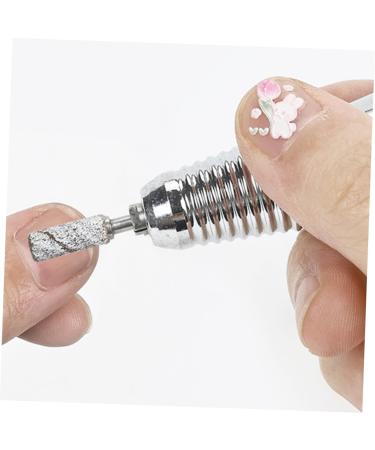 minkissy Tools Nail Drill Shank for Nail Salon Manicure Polishing Heads Polishing Bit Nails Drill Shank Polishing Heads for Nail Manicure Salon Supplies Small Grinding Head Stainless Steel - Buy Online on GoSupps.com