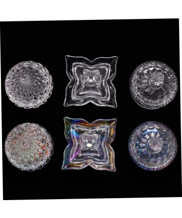 Dappen Dish Cups for Nail Art Acrylic Liquid Cup Crystal Clear Glass Bowl Style1 Beauty Tools - Buy Online on GoSupps.com