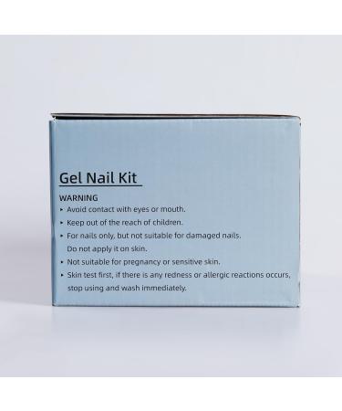 Phoenixy Poly Nail Gel Kit - 9 Color Nail Extension Set with Manicure Tools | Perfect Gift for Women | International Shipping - Buy Online on GoSupps.com