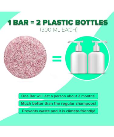 BAMBOEARTH Rose Solid Shampoo Bar & Conditioner | 100% Organic Hair Soap with Plant-Based Oils | Zero Waste Packaging - Buy Online on GoSupps.com
