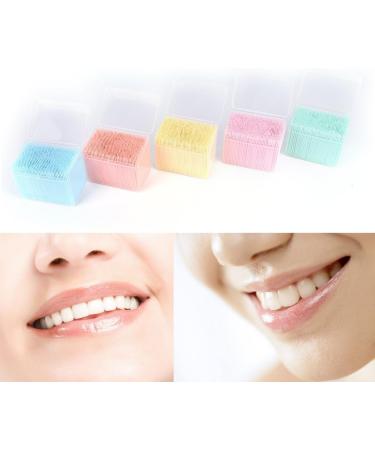 1100pcs Soft Plastic Double-Headed Toothpicks - Pink Interdental Brushes for Oral Care | International Shipping - Buy Online on GoSupps.com