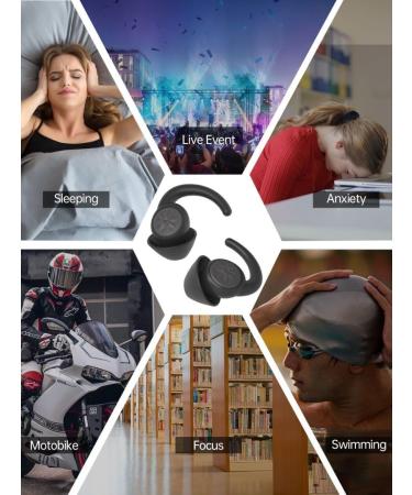 2 Pairs Soft Silicone Ear Plugs for Sleeping | Noise Cancelling Sound Blocking for Snoring Concerts Shooting Airplanes - International Shipping - Buy Online on GoSupps.com