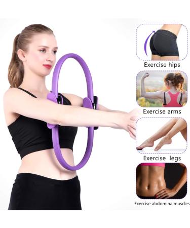 Provo Pilates Ring - Resistance Loop Circle with 3 Yoga Bands & Double Handles for Strength Training & Core Fat Burning - Buy Online on GoSupps.com