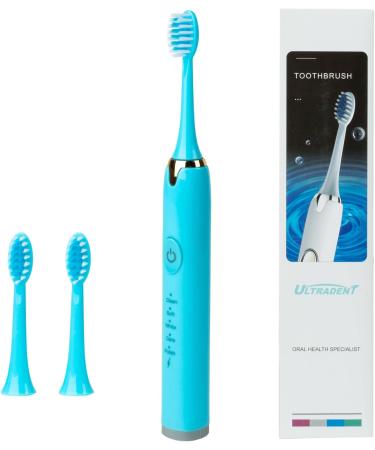 Portable Adult Travel Electric Toothbrush - Rechargeable Sonic with 3 Brush Heads & Smart Timer - 48000 VPM - Ideal for International Shipping - Buy Online on GoSupps.com