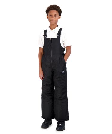 ZeroXposur Boys Snow Bibs, Skiing and Snowboarding Water Resistant Boys Snow Pants Overall SML-8 Black 3