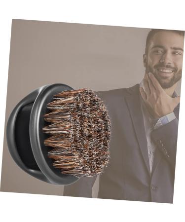 Minkissy Beard Care Brush | Wild Boar Bristle Shaving & Styling Brush for Men - Portable Beard Comb & Glass Brush - Buy Online on GoSupps.com