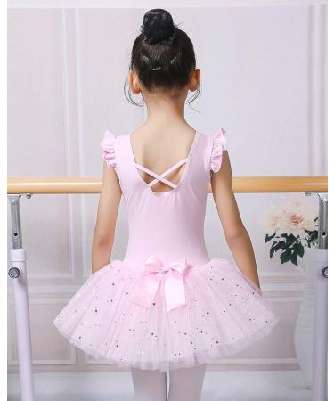 BAOHULU Girls Ballet Leotard with Full Skirt Tutu Dress - Diamond Pink (4-5T) - Buy Online on GoSupps.com