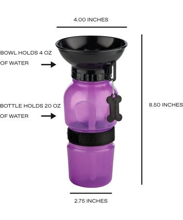 Highwave AutoDogMug Dog Water Bottle - BPA-Free 20 oz Portable Bottle for Hiking & Traveling - Buy Online on GoSupps.com