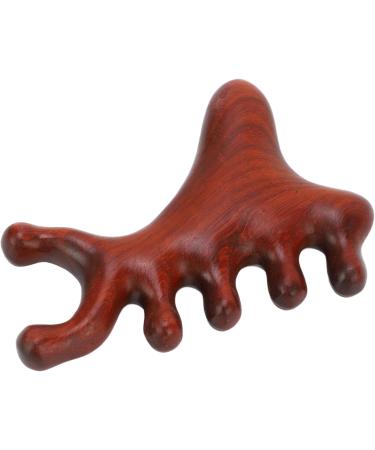 Handmade Sandalwood Wood Head Massage Comb | Wide Tooth Scalp Massager for Hair Growth | Gua Sha Scraping Device for Hair Care - Buy Online on GoSupps.com