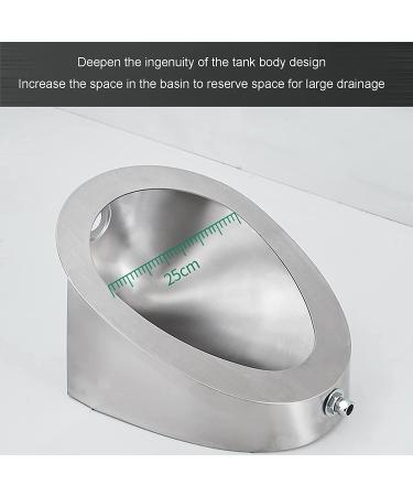 Household Items Stainless Steel Wall-Mounted Urinal Men's Urinal Public Toilet Urinal with Stainless Steel S Tube Suitable for Schools Prisons Hospitals Shopping Malls S - Buy Online on GoSupps.com