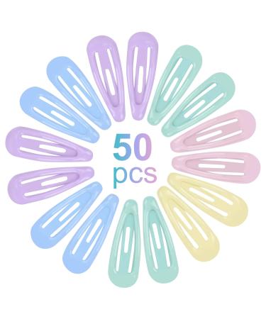 Vesaneae 50 Pcs Colorful Metal Snap Hair Clips - Mini Slippery Hair Clips for Girls & Toddlers Jewelry - Buy Online on GoSupps.com