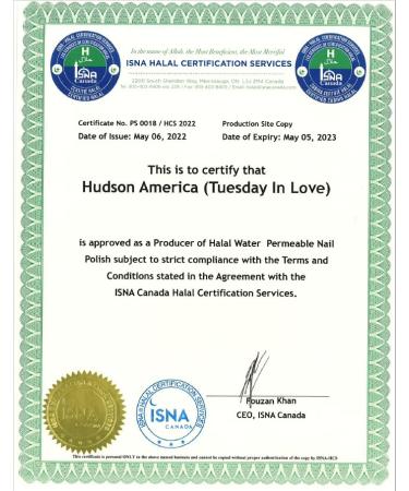 Halal Nail Polish by Tuesday in Love - WUDU & Ablution Permissible, Vegan & Breathable - Fast Drying Cruelty-Free Nail Polish - ISNA Canada Certified (Hold My Hand) - Buy Online on GoSupps.com