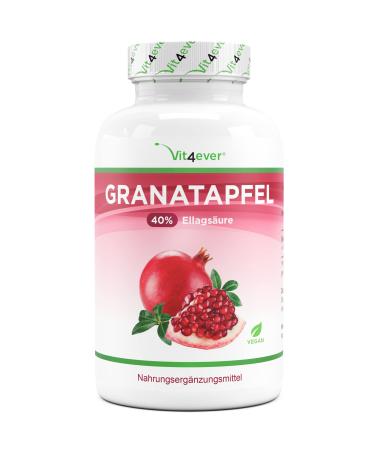 Pomegranate Extract - 180 capsules - Premium: 40% ellagic acid - Highly dosed with 1800 mg per daily dose - Vegan - Laboratory tested