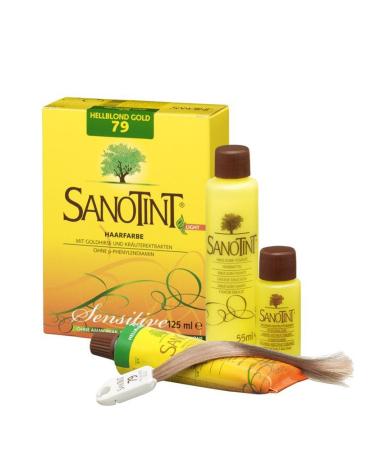SANOTINT Hair Color Sensitive "Light" No. 79 "Light Blonde Gold" (0.12 L) Gold 125 ml (Pack of 1)