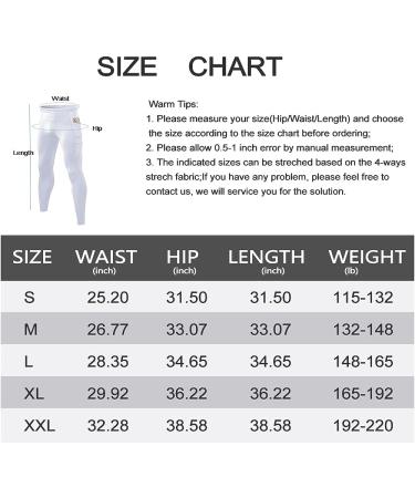 CARGFM Men's Compression Pants - White Active Running Tights with Pocket | Medium - Buy Online on GoSupps.com
