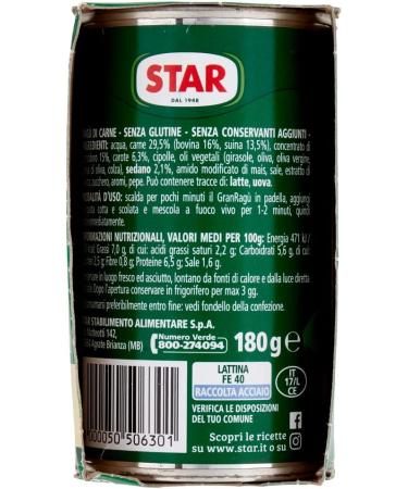  Italian Gourmet E.R. Star rag Sughi pronti Set of 8 ready-to-use sauces (2 x 180 g) 100% Italian + pulp 400 g - Buy Online on GoSupps.com