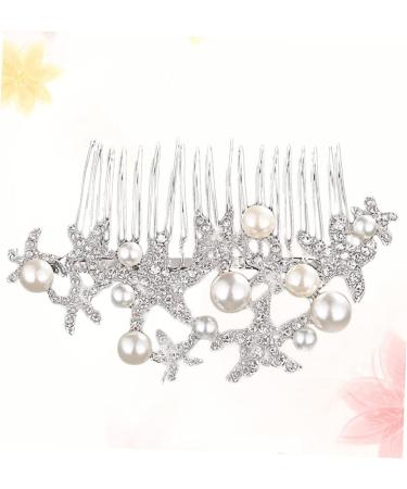 FRCOLOR Rhinestone Comb Hair Comb Rhinestone Hair Comb for Bridal rhinestone headpiece Bride Comb wedding headpiece for bride crystal ab rhinestones hair pearls Miss hair accessories alloy - Buy Online on GoSupps.com