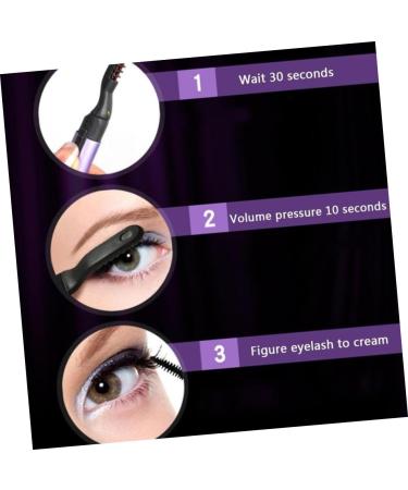 Balacoo Heated Eyelash Curler - Quick Natural Curling Mini Electro-Thermal Eyelash Curler in Purple | Perfect for Beautiful Lashes Worldwide - Buy Online on GoSupps.com