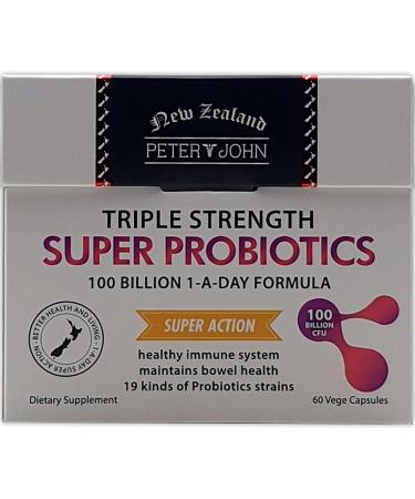 Peter John Super Probiotics 100 Billion 1-A-Day Formula 60 Capsules (1) - Buy Online on GoSupps.com