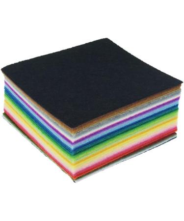 42pcs Assorted Color Felt Fabric Sheets 4x4 - DIY Craft Squares Nonwoven 1mm Thick - 10*10cm - Buy Online on GoSupps.com