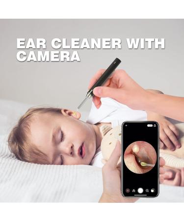 EGJoey Ear Wax Removal Tool with 1080 HD Wireless Endoscopic Camera and 9PCS Ear Spoons - Ear Cleaner Kit for iPhone, iPad, Android - Black - Buy Online on GoSupps.com