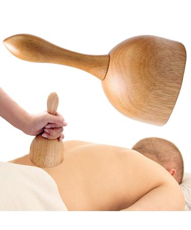 Wooden Handheld Massage Cup Wood Therapy Massage Tools Lymphatic Drainage Massager Tools Body Maderoterapia Colombiana Sculpting Anti-Cellulite for Release Muscle Soreness