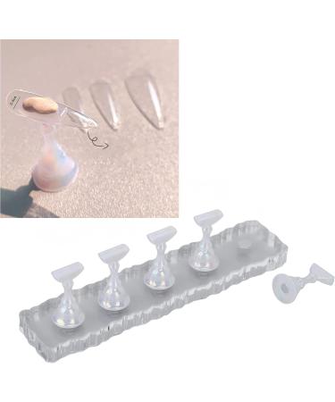 LANTRO JS Nail Exercise Stand - Perfect for Beginners with 5 Fairy Bases Magnet Adsorption and Acrylic Material - Buy Online on GoSupps.com