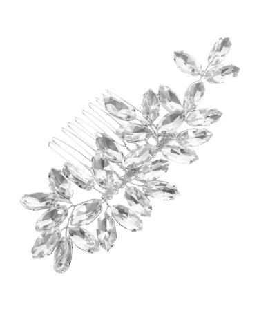 MERRYHAPY Crystal Hair Accessories Wedding Decor Hair Pins Rhinestone Hair Side Comb Wedding Bride Hair Comb Hair Accessories for Women Wedding Hair Accessories Bridal Hair Comb Rhinestones